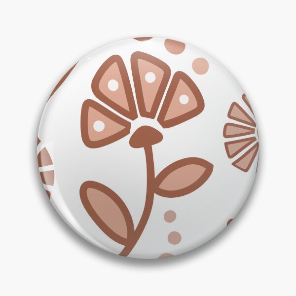 Item preview, Brown And White Flower Boho Design designed and sold by Sartoris Art.