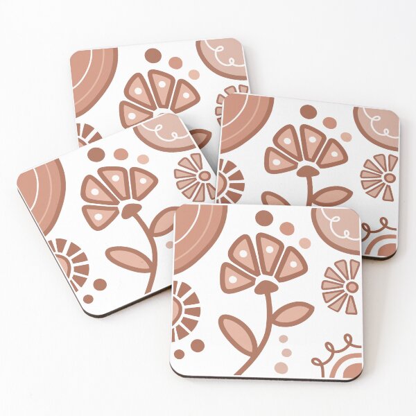 Item preview, Brown And White Flower Bohemian Design designed and sold by Sartoris Art.