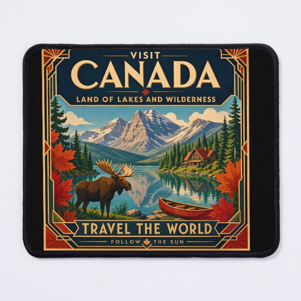 Item preview, Canada Vintage Travel Poster Print designed and sold by amithc.