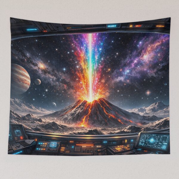 Item preview, Cosmic volcano view designed and sold by Sigtrix.