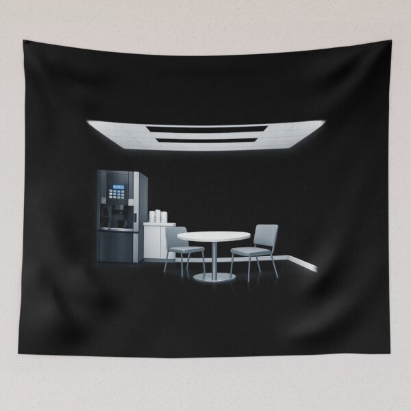 Item preview, Empty Break Room 3:17 AM — Liminal Coffee Room designed and sold by Timeless Junction.