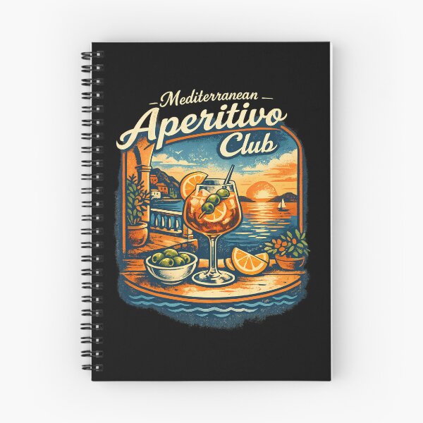 Item preview, Mediterranean Aperitivo Club Retro Summer Sunset Design designed and sold by MavtM.