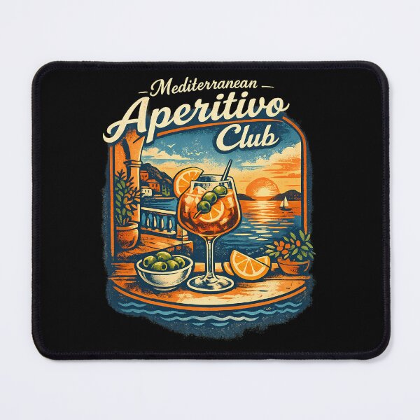 Item preview, Mediterranean Aperitivo Club Retro Summer Sunset Design designed and sold by MavtM.