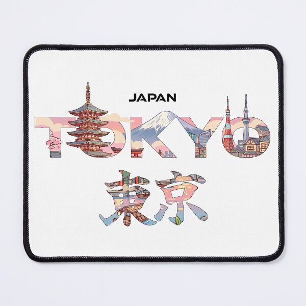 Item preview, Tokyo Japan Aesthetic Travel Typography designed and sold by Muri Neko.
