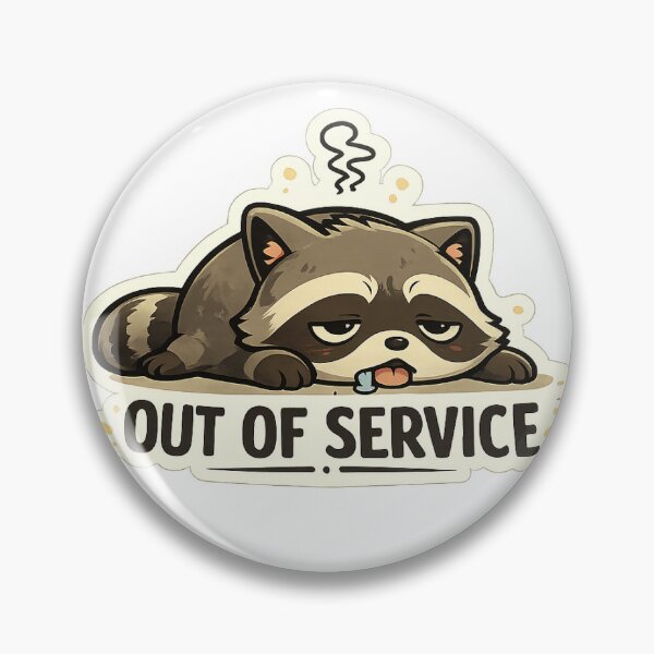 Item preview, Out Of Service Raccoon designed and sold by VANTERION.
