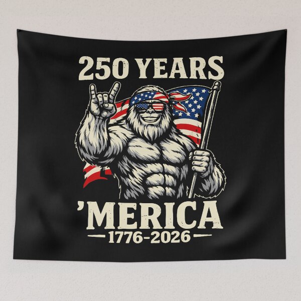 Item preview, Bigfoot Merica Rock American Flag Patriotic 4Th Of July designed and sold by Fereskabilon.