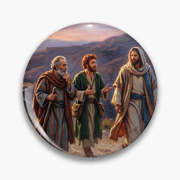 Item preview, Jesus Walk To Emmaus Painting designed and sold by RRRShop.