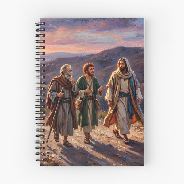 Item preview, Jesus Walk To Emmaus Painting designed and sold by RRRShop.