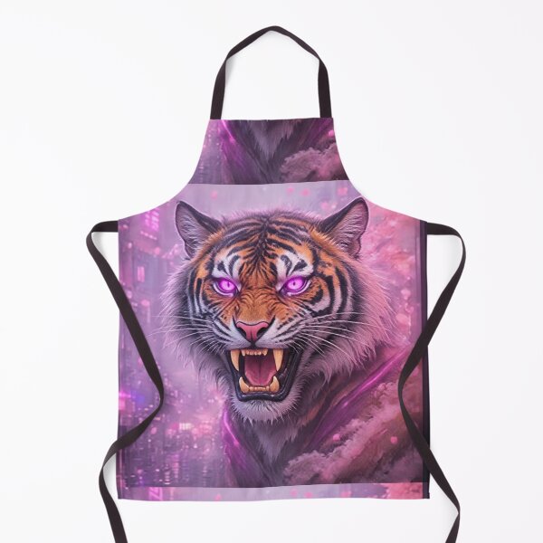 Item preview, Cyberpunk Neon Tiger Sakura – Pink Cherry Blossom designed and sold by Neo Tokio.