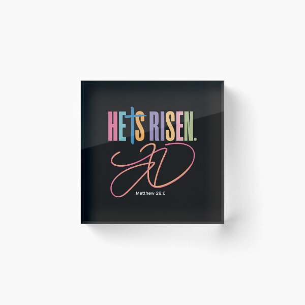 Item preview, He is Risen Jesus Christian Happy Easter designed and sold by sailorjessiArt.
