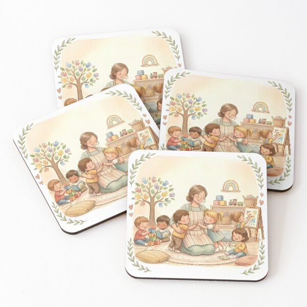 Item preview, THANK YOU TEACHER | Daycare Educator Gift - Cute Nursery Art - No Text designed and sold by QuasiBoss.