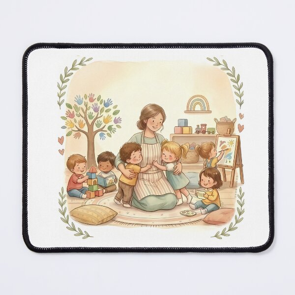 Item preview, THANK YOU TEACHER | Daycare Educator Gift - Cute Nursery Art - No Text designed and sold by QuasiBoss.