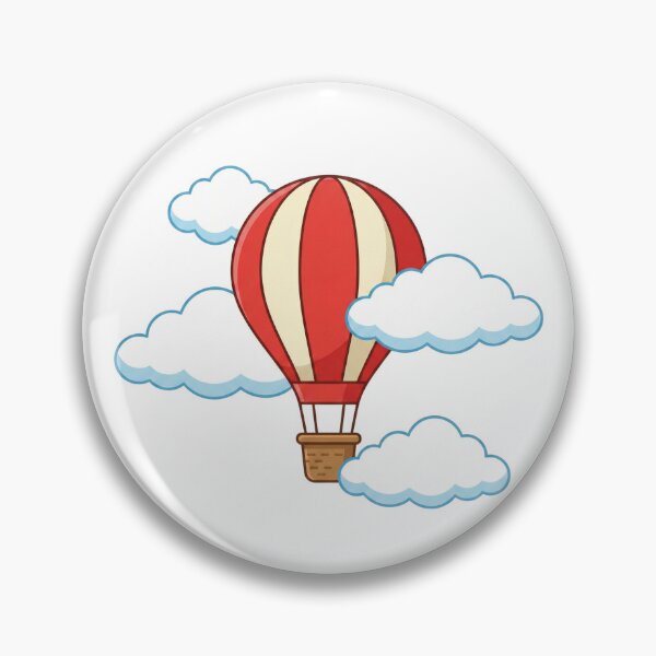 Item preview, Red Striped Hot Air Balloon Flight designed and sold by Opal Aura .
