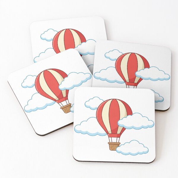 Item preview, Red Striped Hot Air Balloon Flight designed and sold by Opal Aura .