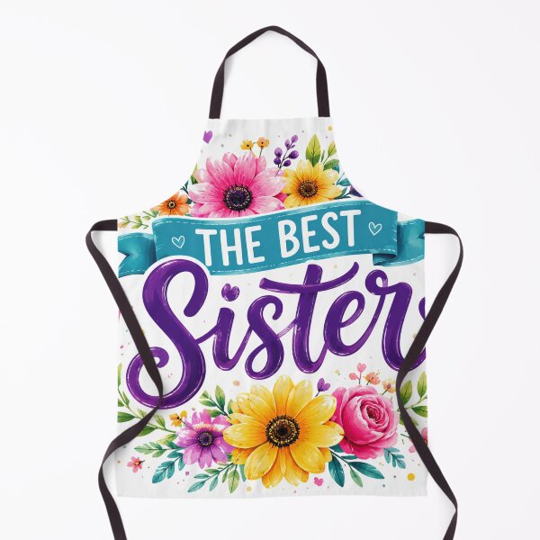 Item preview, Colorful Floral Hand Lettered The Best Sister Design designed and sold by JacobSneDe.