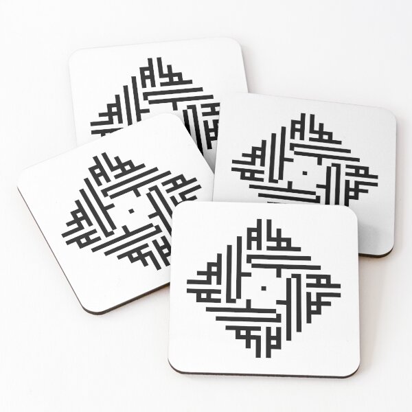 Item preview, AVA | Black  | Modern Geometric Kufi Calligraphy | From Name to Art   designed and sold by FOR YOUR NAME.