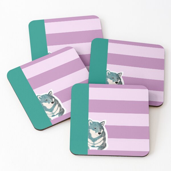 Item preview, 80's vibes colors (purple, green) with blue Shiba Inu designed and sold by ShibaCruise-On.