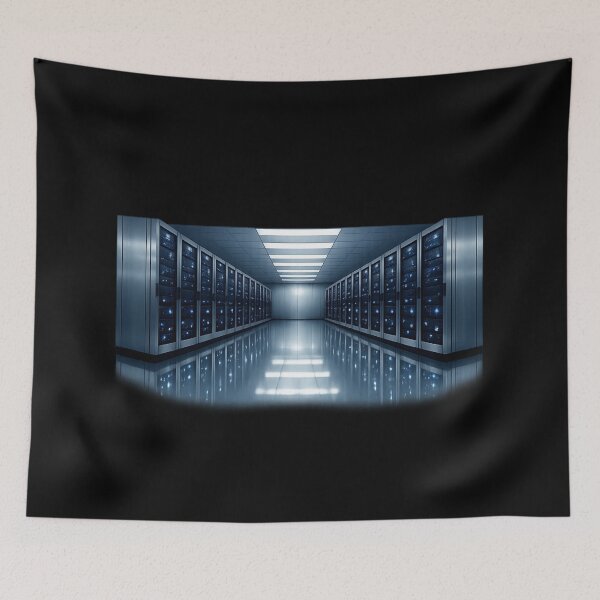 Item preview, Empty Server Room 3:17 AM — Cyber Liminal Space designed and sold by Timeless Junction.