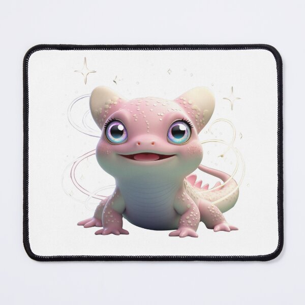 Item preview, Cute Pastel Pink Gecko Fantasy Creature Illustration designed and sold by NuniDesigns.