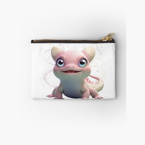 Item preview, Cute Pastel Pink Gecko Fantasy Creature Illustration designed and sold by NuniDesigns.