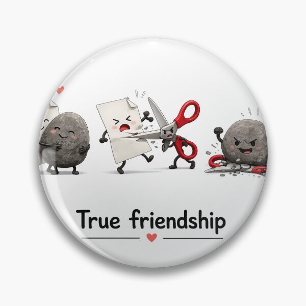 Item preview, True friendship rock paper scissors.  designed and sold by vecart34.