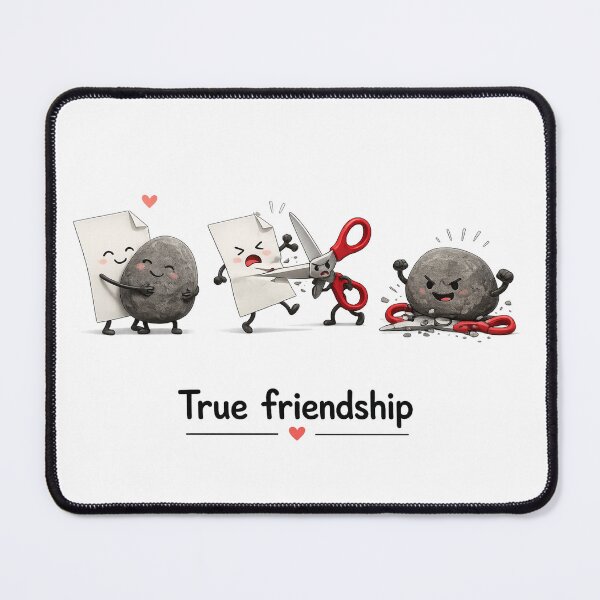 Item preview, True friendship rock paper scissors. designed and sold by vecart34.