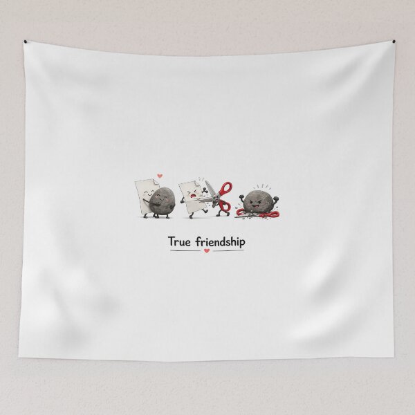 Item preview, True friendship rock paper scissors.  designed and sold by vecart34.