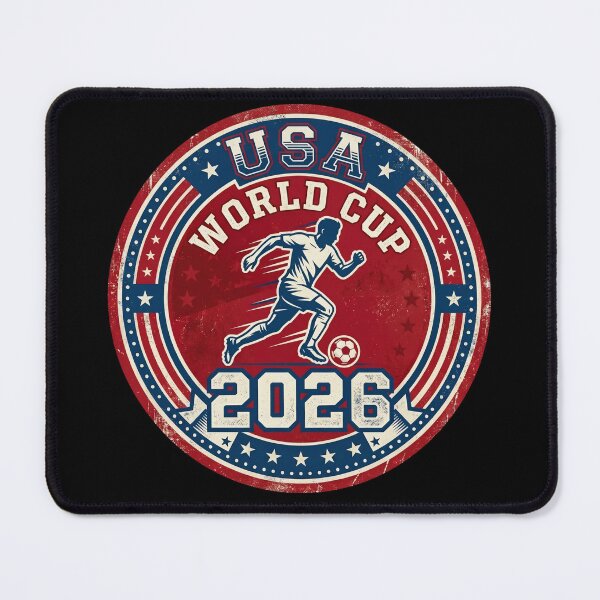 Item preview, USA World Cup 2026 — Vintage Soccer Badge Retro Style designed and sold by David Mateo ArtWorks.