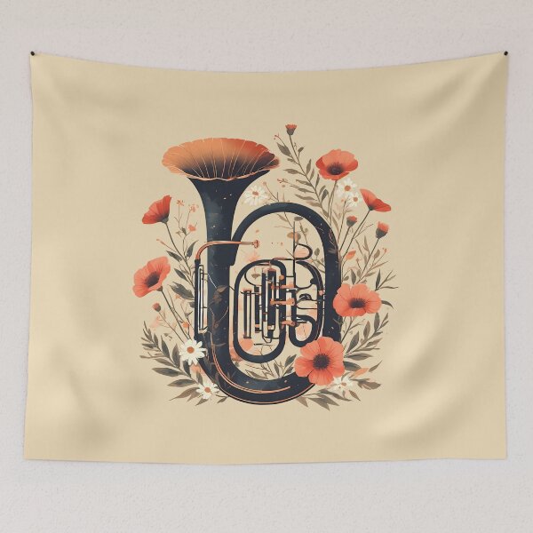 Item preview, Tuba in Bloom  – World Music Day designed and sold by Art-Arcade6.