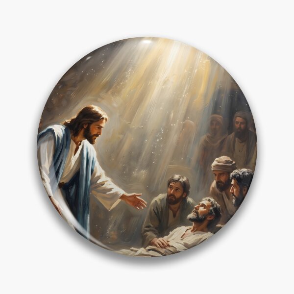Item preview, Jesus Healing The Paralytic Painting designed and sold by RRRShop.