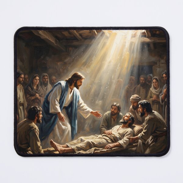 Item preview, Jesus Healing The Paralytic Painting designed and sold by RRRShop.