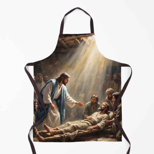 Item preview, Jesus Healing The Paralytic Painting designed and sold by RRRShop.