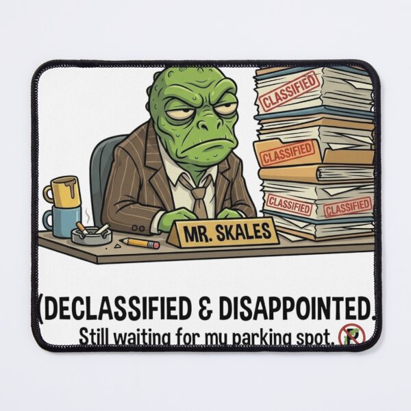 Item preview, Mr. Skales Reptilian Bureaucrat Declassified Funny Alien T-Shirt designed and sold by Agith Loren – Digital Shadows.