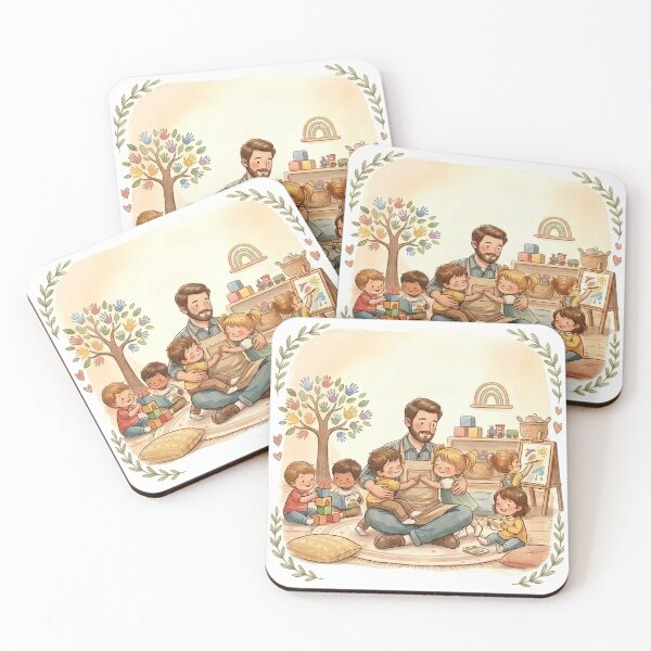 Item preview, THANK YOU TEACHER | Daycare Educator Gift - Cute Nursery Art - No Text designed and sold by QuasiBoss.