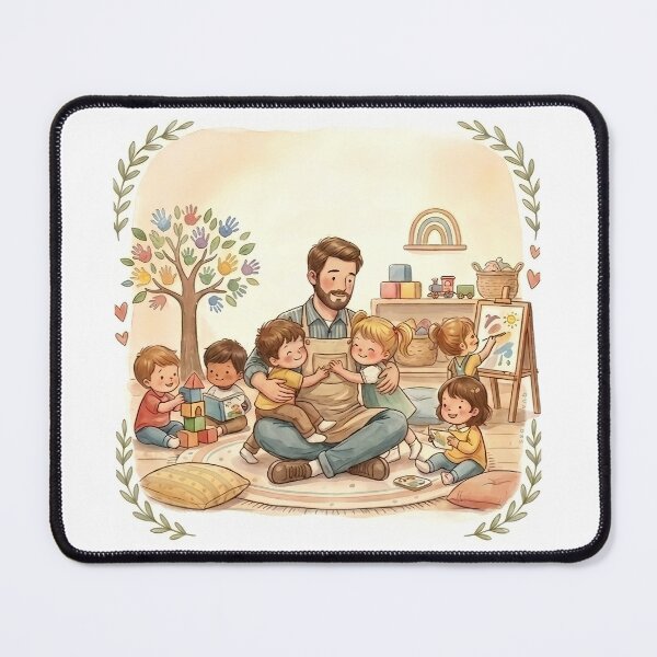 Item preview, THANK YOU TEACHER | Daycare Educator Gift - Cute Nursery Art - No Text designed and sold by QuasiBoss.