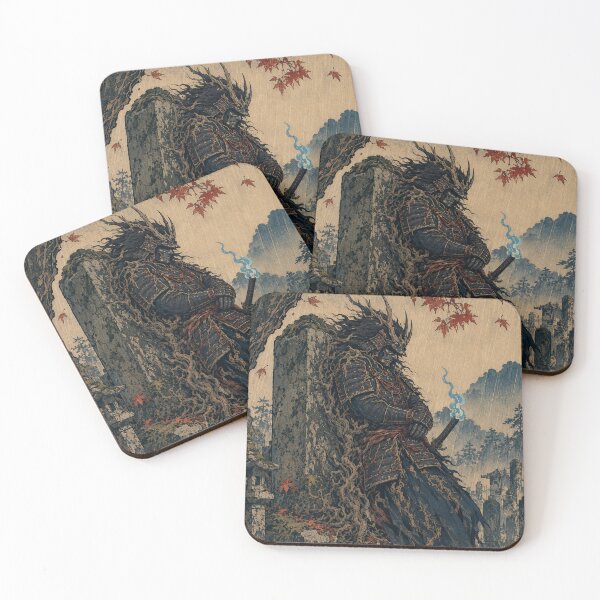 Item preview, Cursed Ronin - Vintage Japanese Ukiyo-e Woodblock Print Style designed and sold by bapupa.