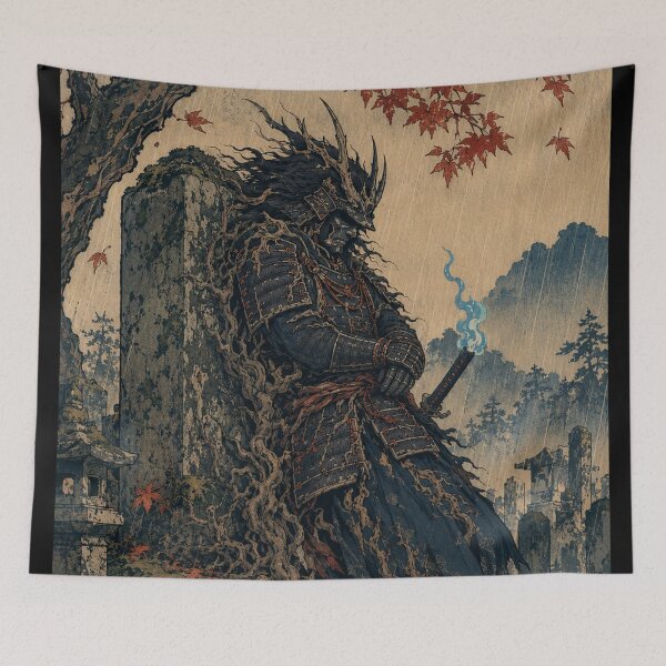 Item preview, Cursed Ronin - Vintage Japanese Ukiyo-e Woodblock Print Style designed and sold by bapupa.