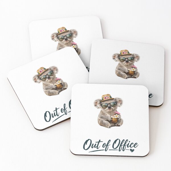 Item preview, Whimsical Summer Holiday Tropical Koala Out of Office Gift designed and sold by JacobSneDe.