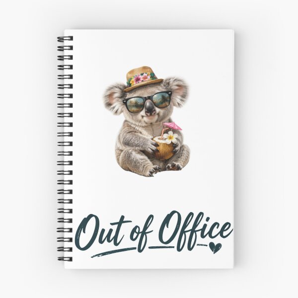 Item preview, Whimsical Summer Holiday Tropical Koala Out of Office Gift designed and sold by JacobSneDe.