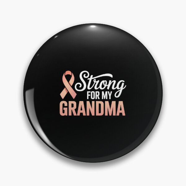 Item preview, Endometrial Cancer Awareness grandma Support Squad Peach Ribbon designed and sold by SapfireStuArt.