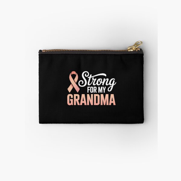 Item preview, Endometrial Cancer Awareness grandma Support Squad Peach Ribbon designed and sold by SapfireStuArt.
