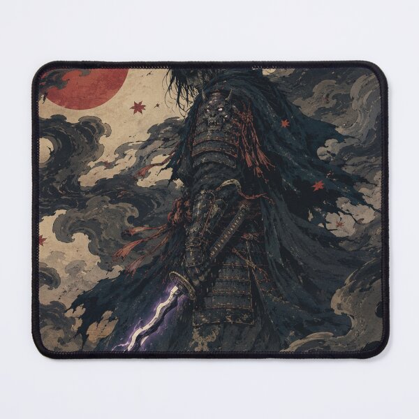 Item preview, Dark Samurai Shadow Blade - Vintage Japanese Ukiyo-e Woodblock Print Style designed and sold by bapupa.