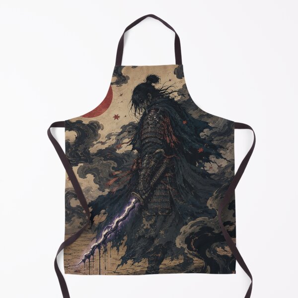 Item preview, Dark Samurai Shadow Blade - Vintage Japanese Ukiyo-e Woodblock Print Style designed and sold by bapupa.