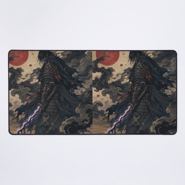 Item preview, Dark Samurai Shadow Blade - Vintage Japanese Ukiyo-e Woodblock Print Style designed and sold by bapupa.