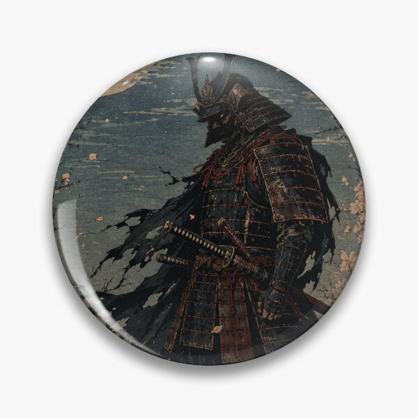 Item preview, Dark Samurai Spectral Duelist - Vintage Japanese Ukiyo-e Woodblock Print Style designed and sold by bapupa.