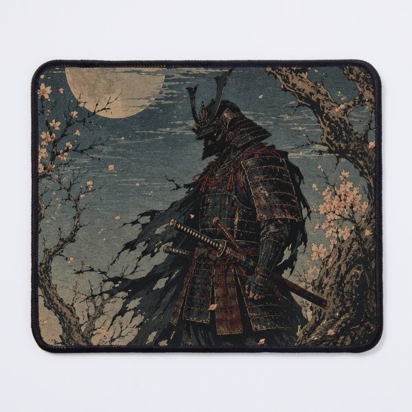 Item preview, Dark Samurai Spectral Duelist - Vintage Japanese Ukiyo-e Woodblock Print Style designed and sold by bapupa.