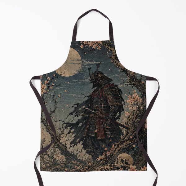 Item preview, Dark Samurai Spectral Duelist - Vintage Japanese Ukiyo-e Woodblock Print Style designed and sold by bapupa.