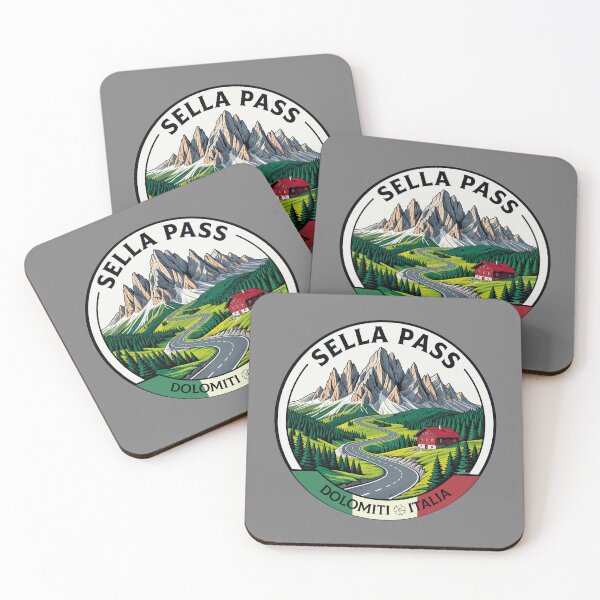 Item preview, Passo Sella Italia Sella Pass Italy Dolomites Sticker T-Shirt 03 designed and sold by OuterShellUK.