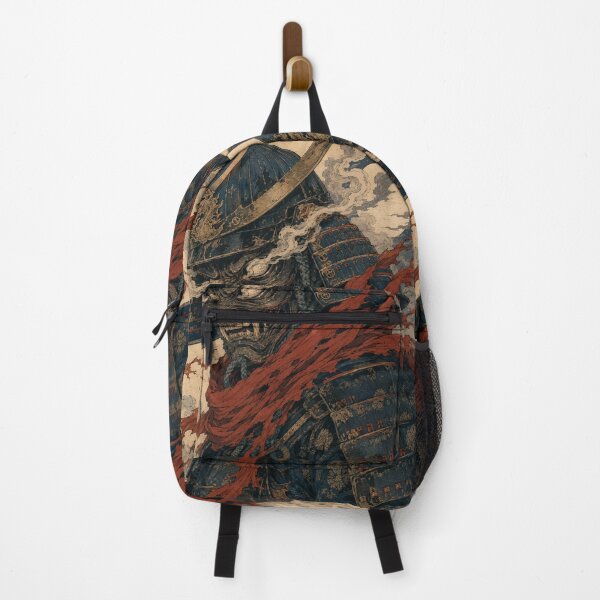 Item preview, Dark Samurai Onyx Mask - Vintage Japanese Ukiyo-e Woodblock Print Style designed and sold by bapupa.