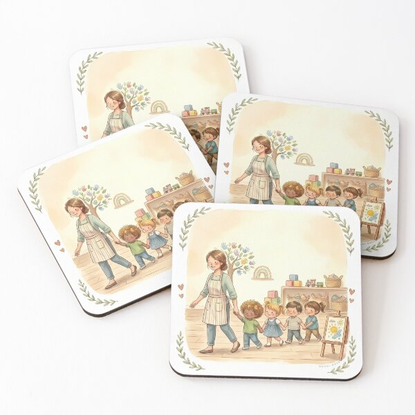 Item preview, THANK YOU TEACHER | Daycare Educator Gift - Cute Nursery Art - No Text designed and sold by QuasiBoss.